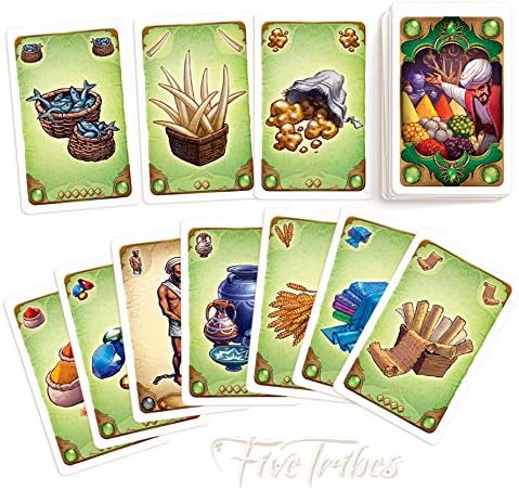 Five Tribes – A Strategic Mancala-Inspired Game of Control & Power! Five Tribes Board Game For Teens And Adults.
