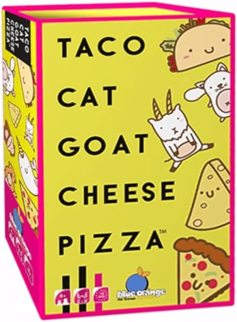 Taco Cat Goat Cheese Pizza – A Hilarious, Fast-Paced Card Game! For Kids Teen And Adults