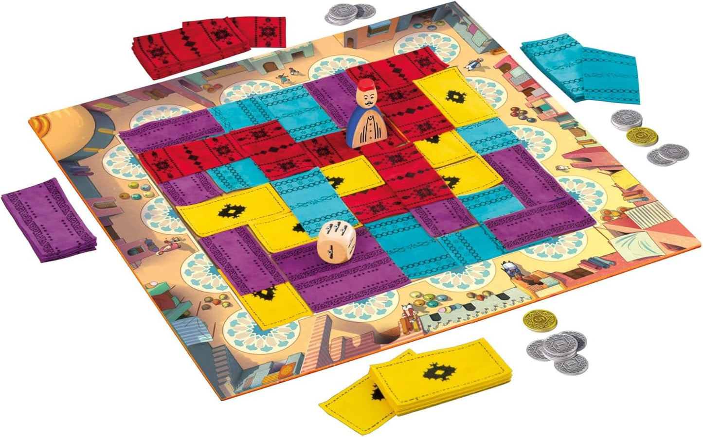 Marrakech Board Game – A Vibrant Game of Market Strategy and Negotiation! Marrakech Board Game For Kids Teen And Adults.