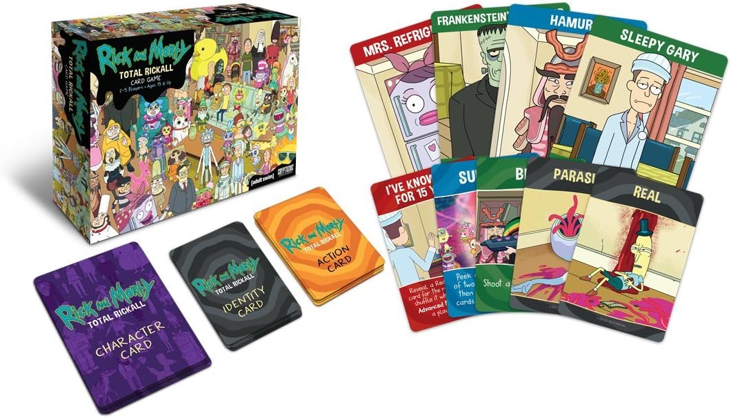 Rick and Morty Total Rickall Card Game – The Ultimate Bluffing & Deduction Card Game!