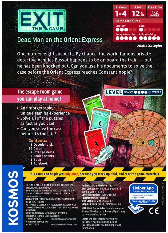 EXIT: Dead Man on the Orient Express – A Thrilling Escape Room Adventure!