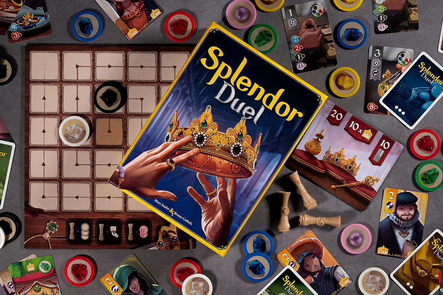 Splendor Duel – A Two-Player Battle of Strategy, Gems & Prestige!