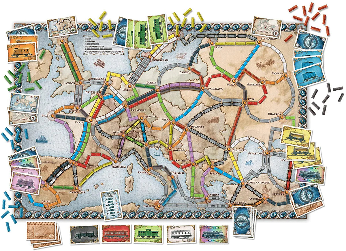 Ticket to Ride Europe Premium Quality Board Game – The Ultimate Railway Adventure!