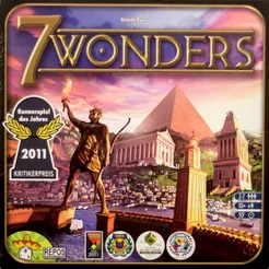 7 Wonders Board Game Card Drafting Game Strategy Game.