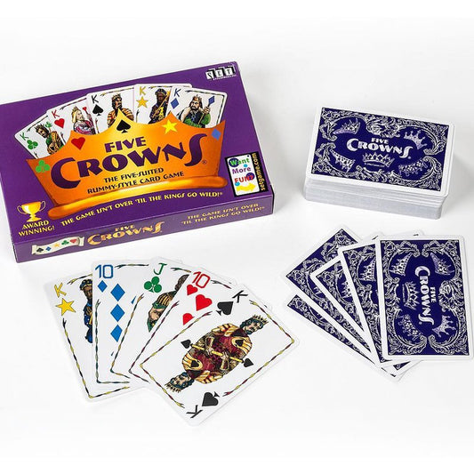 Five Crowns Card Game – The Ultimate Rummy-Style Card Game with a Twist! For Kids Teens And Adults.