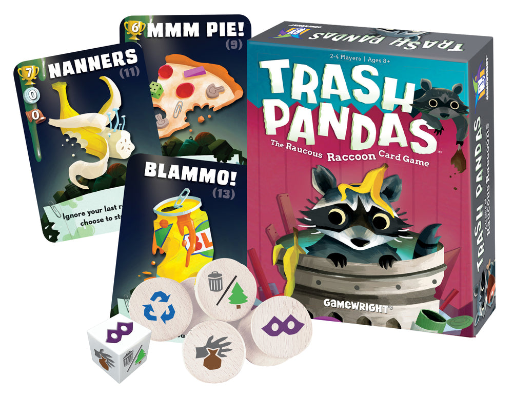 Trash Pandas – A Fast & Fun Dice-Rolling Card Game!