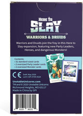 Here to Slay Expansion For Kids Teens And Adults Here to Slay: Worrier and Druids Expansion – Unleash New Heroes and Abilities!