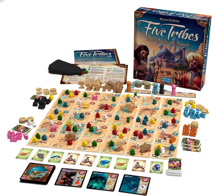 Five Tribes – A Strategic Mancala-Inspired Game of Control & Power! Five Tribes Board Game  For Teens And Adults.