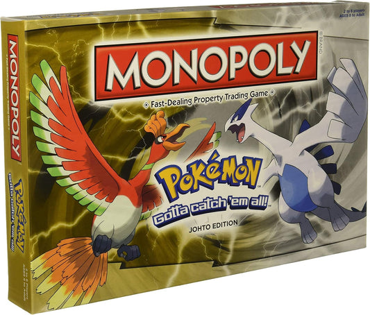 Monopoly Pokemon Board Game Johto Edition-A Legendary Crossover Adventure!