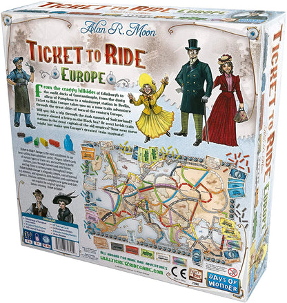 Ticket to Ride Europe Premium Quality Board Game  – The Ultimate Railway Adventure!