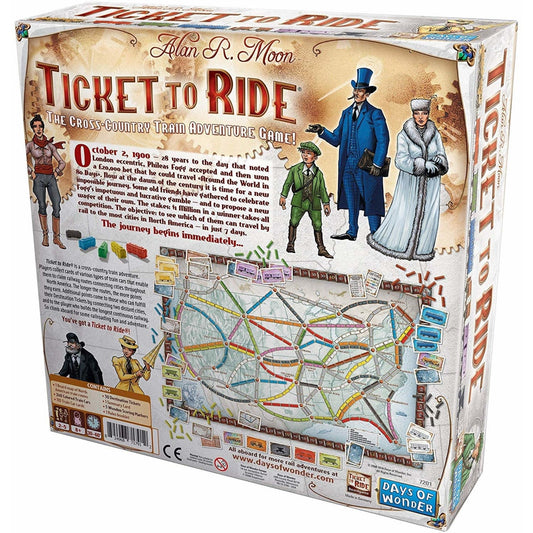 Ticket to Ride USA Premium Quality Board Game – The Classic Cross-Country Railway Adventure!