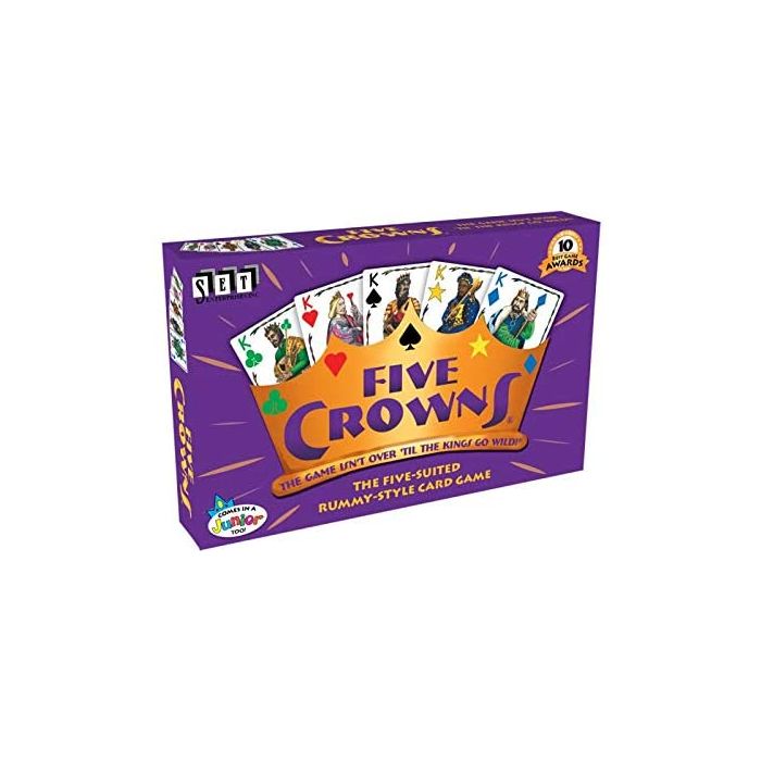 Five Crowns Card Game – The Ultimate Rummy-Style Card Game with a Twist! For Kids Teens And Adults.